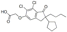 CAS#: 106105-17-3, 2-[(2-Butyl-6,7-Dichloro-2-Cyclopentyl-1-Oxo-3H-Inden-5-Yl)Oxy]Acetic Acid