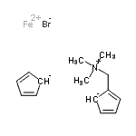CAS#: 106157-30-6, Iron(2+) Bromide 2,4-Cyclopentadienide - 2-[(Trimethylammonio)Methyl]-2,4-Cyclopentadienide (1:1:1:1)