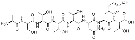 CAS#: 106362-32-7, L-Alanyl-L-Seryl-L-Threonyl-L-Threonyl-L-Threonyl-L-Asparaginyl-L-Tyrosyl-L-Threonine