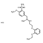 CAS 登录号：106463-19-8， 5-(2-{[2-(2-乙氧基苯氧基)乙基]氨基}丙基)-2-甲氧基苯磺酰胺盐酸盐(1:1)
