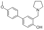 CAS#: 106609-37-4, 4-(4-Methoxyphenyl)-2-(Pyrrolidin-1-Ylmethyl)Phenol