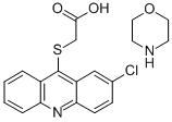 CAS 登录号：106636-58-2， 吗啉-4-鎓2-(2-氯吖啶-9-基)硫基乙酸酯