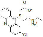 CAS 登录号:106636-60-6, 二乙基铵2-(2-氯吖啶-9-基)硫基乙酸盐