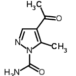 CAS 登录号：106659-98-7， 4-乙酰基-5-甲基-1H-吡唑-1-甲酰胺