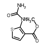 CAS 登录号：106666-44-8， 甲基2-(氨基甲酰氨基)-3-噻吩羧酸酯