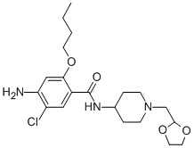 CAS#: 106707-51-1, 4-Amino-2-Butoxy-5-Chloro-N-[1-(1,3-Dioxolan-2-Ylmethyl)Piperidin-4-Yl]Benzamide