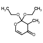 CAS#: 106727-51-9, 2,2-Diethoxy-3-Methyl-2,3-Dihydro-4H-Pyran-4-One