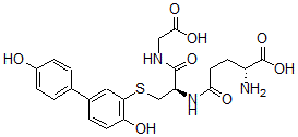 CAS#: 106848-71-9, (2R)-2-Amino-5-[[(2R)-1-(Carboxymethylamino)-3-[2-Hydroxy-5-(4-Hydroxyphenyl)Phenyl]Sulfanyl-1-Oxopropan-2-Yl]Amino]-5-Oxopentanoic Acid