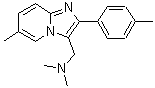 CAS 登录号：106961-33-5， N,N-二甲基-1-[6-甲基-2-(对甲苯基)咪唑并[3,2-a]吡啶-3-基]甲胺