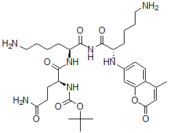 CAS 登录号：106984-12-7， N-[(2S)-5-氨基-1-[[(2S)-6-氨基-1-[[(2S)-6-氨基-2-[(4-甲基-2-氧代苯并吡喃-7-基)氨基]己酰]氨基]-1-氧代己烷-2-基]氨基]-1,5-二氧代戊烷-2-基]氨基甲酸叔丁酯