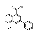 CAS#: 107027-42-9, 8-Methyl-2-(4-Pyridinyl)-4-Quinolinecarboxylic Acid
