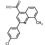 CAS 登录号：107027-43-0， 2-(4-氯苯基)-8-甲基-4-喹啉羧酸