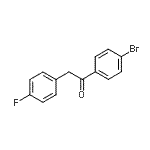 CAS 登录号：107028-32-0， 1-(4-溴苯基)-2-(4-氟苯基)乙酮