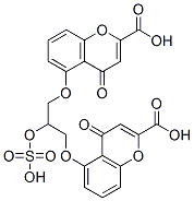 CAS 登录号：107032-81-5， 5-[3-(2-羧基-4-氧代苯并吡喃-5-基)氧基-2-磺基氧基丙氧基]-4-氧代苯并吡喃-2-羧酸