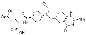 CAS#: 107174-40-3, (2S)-2-[[4-[(2-Amino-4-Oxo-5,6,7,8-Tetrahydro-1H-Quinazolin-6-Yl)Methyl-Prop-2-Ynylamino]Benzoyl]Amino]Pentanedioic Acid