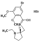 CAS#: 107188-92-1, 5-Bromo-N-{[(2S)-1-Ethyl-2-Pyrrolidinyl]Methyl}-2,3-Dimethoxybenzamide Hydrobromide (1:1)