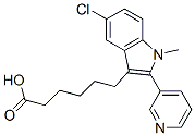 CAS#: 107190-22-7, 6-(5-Chloro-1-Methyl-2-Pyridin-3-Ylindol-3-Yl)Hexanoic Acid Hydrochloride