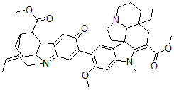 CAS 登录号：107290-03-9， (5alpha,12beta,19alpha)-2,3-Didehydro-15-((16S)-1,13-Didehydro-10,13-Dihydro-17-Methoxy-10,17-Dioxo-2,4(1H)-Cyclo-3,4-Secoakuammilan-11-Yl)-16-Methoxy-1-Methyl-Aspidospermidine-3-Carboxylic Acid Methyl Ester