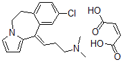 CAS 登录号：107407-62-5， 丁-2-烯二酸 (3E)-3-(9-氯-5,6-二氢吡咯并[1,2-c][3]苯并氮杂卓-11-亚基)-N,N-二甲基丙烷-1-胺盐