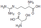 CAS#: 107408-09-3, (2S)-2-Amino-5-(Diaminomethylideneamino)Pentanoic Acid; (2S)-2-Amino-3-Hydroxypropanoic Acid