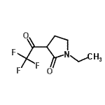 CAS 登录号：107470-29-1， 1-乙基-3-(三氟乙酰基)-2-吡咯烷酮