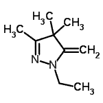 CAS 登录号：107535-57-9， 1-乙基-3,4,4-三甲基-5-亚甲基-吡唑