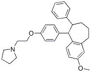 CAS#: 107752-02-3, 1-[2-[4-(3-Methoxy-8-Phenyl-6,7,8,9-Tetrahydro-5H-Benzo[7]Annulen-9-Yl)Phenoxy]Ethyl]Pyrrolidine