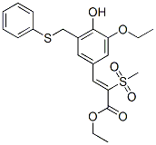 CAS#: 107788-10-3, Ethyl (Z)-3-[3-Ethoxy-4-Hydroxy-5-(Phenylsulfanylmethyl)Phenyl]-2-Methylsulfonylprop-2-Enoate