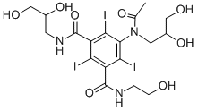 CAS#: 107793-72-6, 5-(Acetyl-(2,3-Dihydroxypropyl)Amino)-N'-(2,3-Dihydroxypropyl)-N-(2-Hydroxyethyl)-2,4,6-Triiodobenzene-1,3-Dicarboxamide