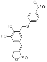 CAS 登录号：107803-27-0， (3E)-3-[[3,4-二羟基-5-[(4-硝基苯基)巯基甲基]苯基]亚甲基]四氢呋喃-2-酮