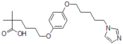 CAS#: 107831-14-1, 6-[4-(5-Imidazol-1-Ylpentoxy)Phenoxy]-2,2-Dimethylhexanoic Acid