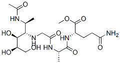 CAS#: 107910-44-1, Methyl 2-[2-[[2-[(2-Acetamido-4,5,6-Trihydroxy-1-Oxohexan-3-Yl)Amino]Acetyl]Amino]Propanoylamino]-5-Amino-5-Oxopentanoate