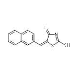 CAS#: 107916-92-7, (5E)-5-(2-Naphthylmethylene)-2-Sulfanyl-1,3-Thiazol-4(5H)-One