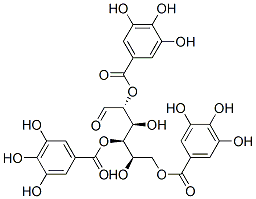 CAS 登录号：108043-99-8， [(2R,3R,4S,5R)-2,4-二羟基-6-氧代-1,5-二[(3,4,5-三羟基苯甲酰基)氧基]己烷-3-基]3,4,5-三羟基苯甲酸酯