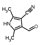 CAS#: 108129-27-7, 4-Formyl-2,5-Dimethyl-1H-Pyrrole-3-Carbonitrile