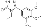 CAS 登录号:108132-90-7, 4-乙基-5-(3,4,5-三甲氧基苯基)-2H-1,2,4-三唑-3-酮