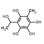CAS 登录号：108192-46-7， 4-(1-羟基乙基)-6-甲基-1,2,3,5-苯四醇