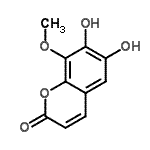 CAS 登录号：108221-59-6， 6,7-二羟基-8-甲氧基-2H-苯并吡喃-2-酮