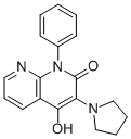 CAS 登录号:108310-20-9, 2-羟基-1-苯基-3-吡咯烷-1-基-1,8-萘啶-4-酮
