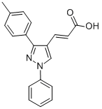 CAS 登录号：108446-74-8， (E)-3-[3-(4-甲基苯基)-1-苯基-吡唑-4-基]丙-2-烯酸酯