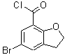 CAS 登录号：108551-60-6， 5-溴-2,3-二氢-1-苯并呋喃-7-甲酰氯