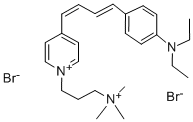 CAS 登录号：108641-88-9， 3-[4-[(1Z,3Z)-4-(4-二乙基氨基苯基)丁-1,3-二烯基]吡啶-1-鎓-1-基]丙基-三甲基铵