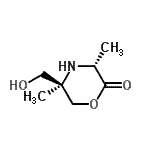 CAS 登录号：108713-80-0， (3R,5R)-5-(羟基甲基)-3,5-二甲基-2-吗啉酮