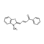 CAS#: 108717-10-8, (2E,4Z)-4-(3-Methyl-1,3-Benzothiazol-2(3H)-Ylidene)-1-Phenyl-2-Buten-1-One