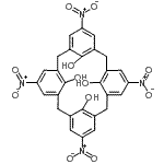 CAS#: 109051-62-9, 5,11,17,23-Tetranitropentacyclo[19.3.1.1<Sup>3,7</Sup>.1<Sup>9,13</Sup>.1<Sup>15,19</Sup>]Octacosa-1(25),3(28),4,6,9(27),10,12,15(26),16,18,21,23-Dodecaene-25,26,27,28-Tetrol