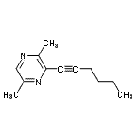 CAS 登录号：109191-81-3， 3-(1-己炔-1-基)-2,5-二甲基吡嗪