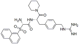CAS#: 109273-51-0, N-[3-[4-[(Diaminomethylideneamino)Methyl]Phenyl]-1-Oxo-1-Piperidin-1-Ylpropan-2-Yl]-2-(Naphthalen-2-Ylsulfonylamino)Acetamide