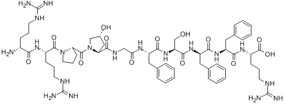 CAS#: 109333-26-8, Arginyl-hydroxyprolyl(3)-phenylalanine(7)-Bradykinin