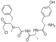 CAS#: 109377-04-0, (2S)-2-Amino-N-[(2R)-1-[[2-[[(2S)-4-Chloro-3-Oxo-1-Phenylbutan-2-Yl]-Methylamino]Acetyl]Amino]-1-Oxopropan-2-Yl]-3-(4-Hydroxyphenyl)Propanamide