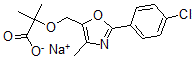 CAS#: 109544-09-4, Sodium 2-[[2-(4-Chlorophenyl)-4-Methyl-1,3-Oxazol-5-Yl]Methoxy]-2-Methylpropanoate